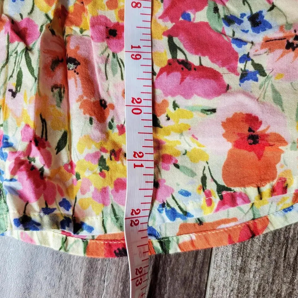 Liz Claiborne Crazy Horse Floral Cotton Lightweight Button Down Shirt Size Small - Picture 5 of 15